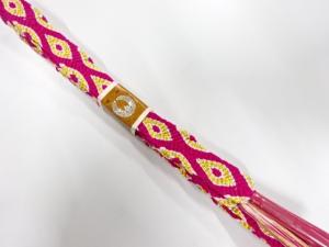 未使用品　正絹　手組帯締め